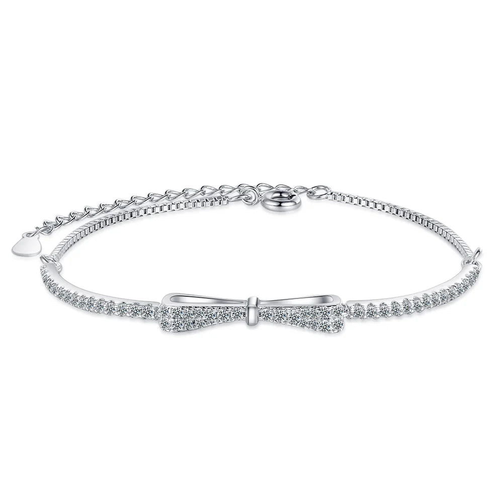 Sparkling Bow Bracelet