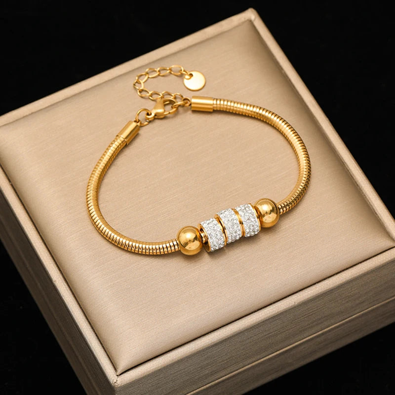 Beady Snake Chain Bracelet
